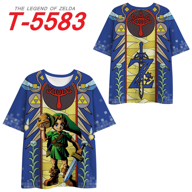 The Legend of Zelda Anime Peripheral Full Color Milk Silk Short Sleeve T-Shirt from S to 6XL T-5583