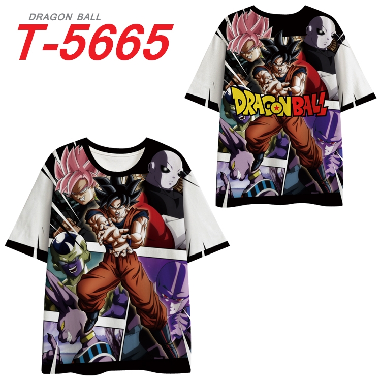 DRAGON BALL Anime Peripheral Full Color Milk Silk Short Sleeve T-Shirt from S to 6XL -5665