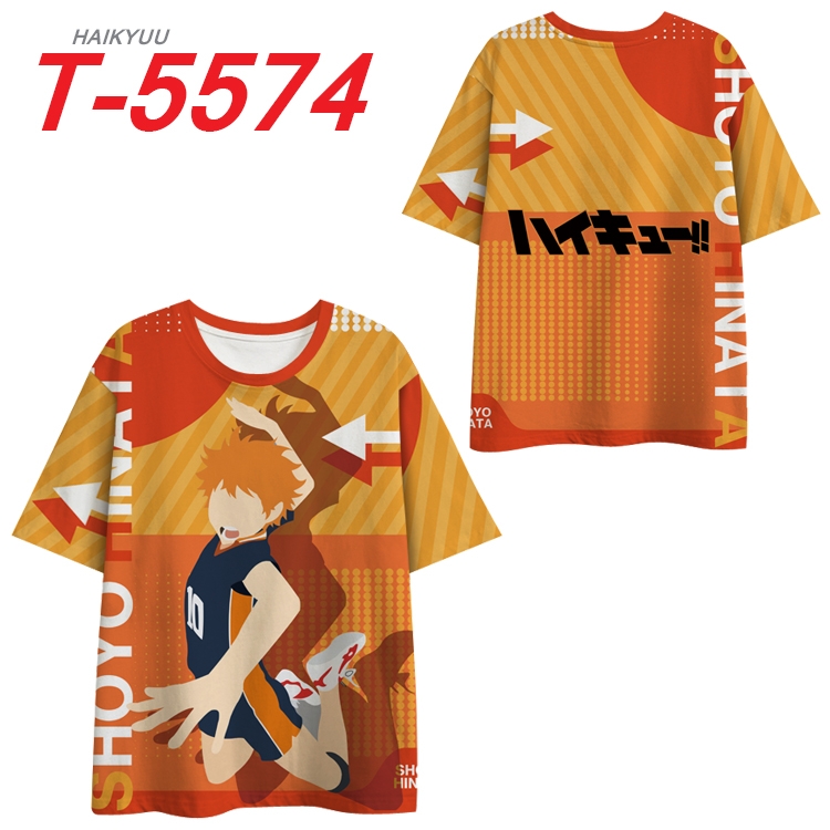 Haikyuu!! Anime Peripheral Full Color Milk Silk Short Sleeve T-Shirt from S to 6XL T-5574