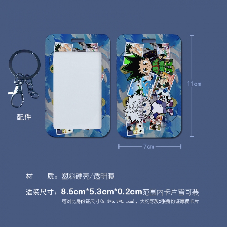 HunterXHunter 3D embossed hard shell card holder badge keychain price for 5 pcs