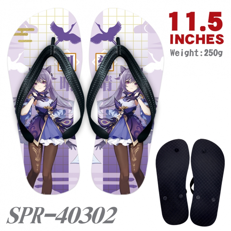 Genshin Impact Thickened rubber flip-flops slipper average size SPR-40302