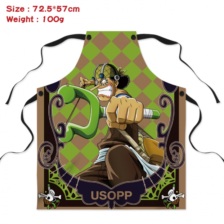 One Piece Anime Creative Digital Printing Apron 72.5x57cm