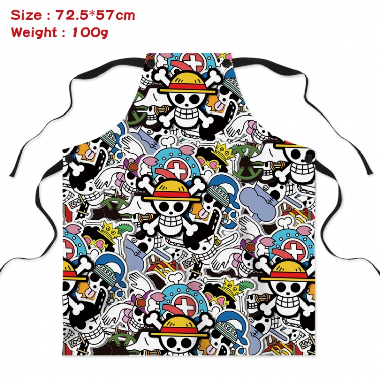One Piece Anime Creative Digital Printing Apron 72.5x57cm