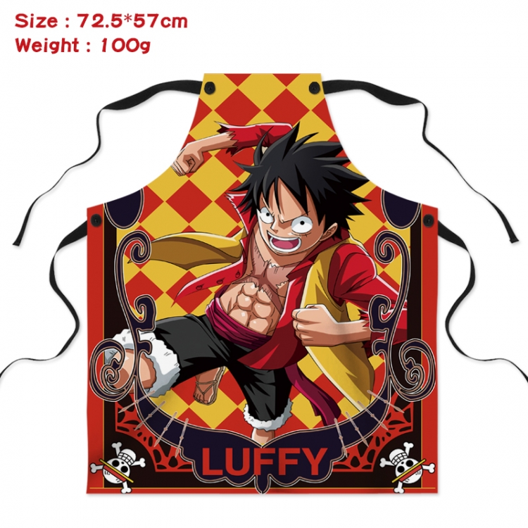 One Piece Anime Creative Digital Printing Apron 72.5x57cm