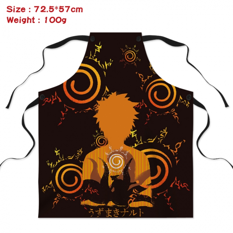 Naruto Anime Creative Digital Printing Apron 72.5x57cm