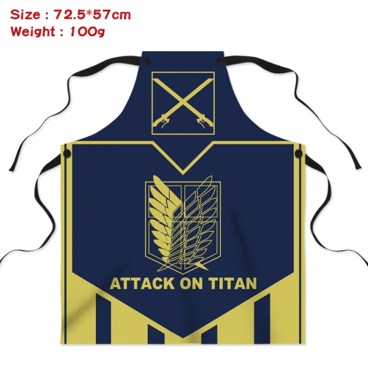 Shingeki no Kyojin Anime Creative Digital Printing Apron 72.5x57cm