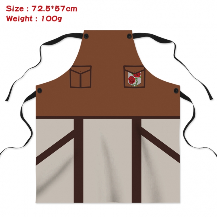 Shingeki no Kyojin Anime Creative Digital Printing Apron 72.5x57cm