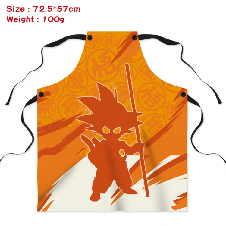 DRAGON BALL Anime Creative Digital Printing Apron 72.5x57cm