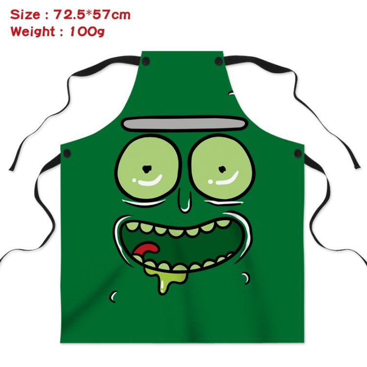 Rick and Morty Anime Creative Digital Printing Apron 72.5x57cm