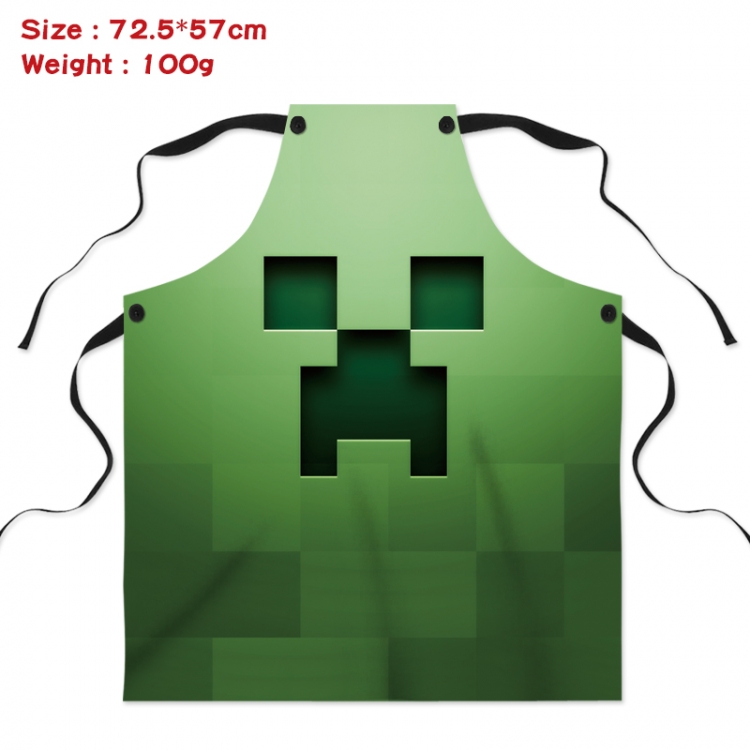 Minecraft  Anime Creative Digital Printing Apron 72.5x57cm