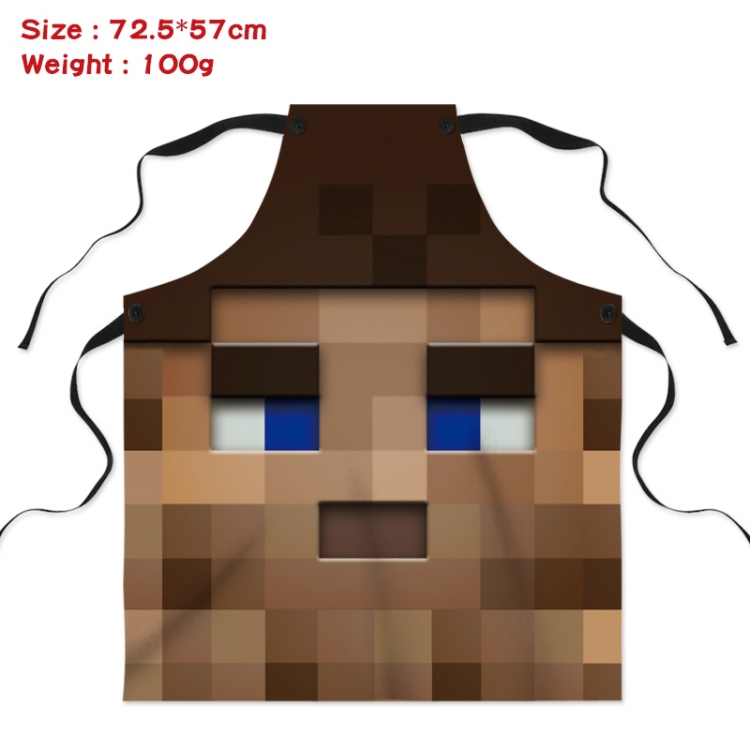 Minecraft  Anime Creative Digital Printing Apron 72.5x57cm