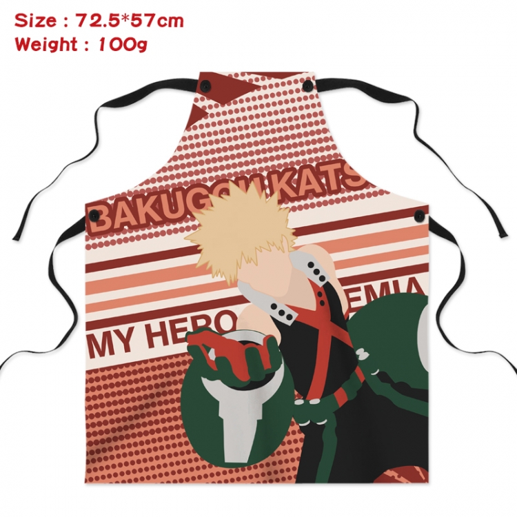 My Hero Academia  Anime Creative Digital Printing Apron 72.5x57cm