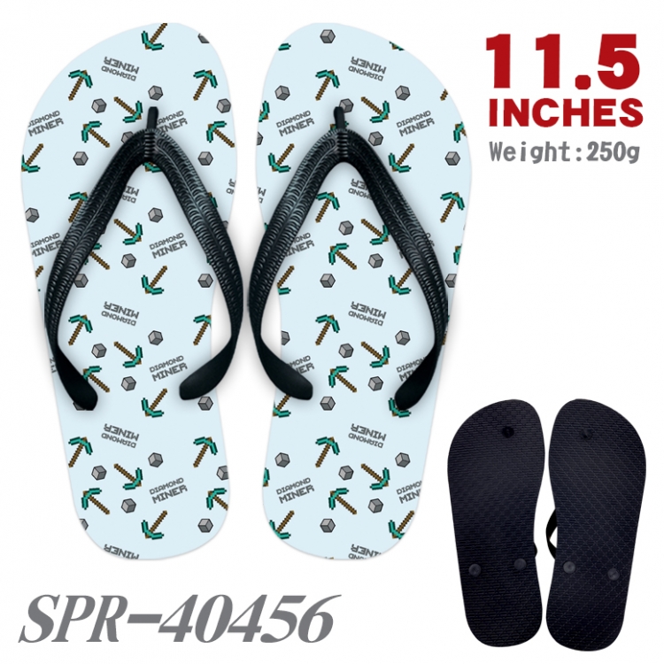 Minecraft Thickened rubber flip-flops slipper average size SPR-40456