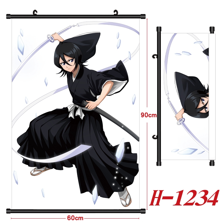 Bleach Anime Black Plastic Rod Canvas Painting 60X90CM  H1234