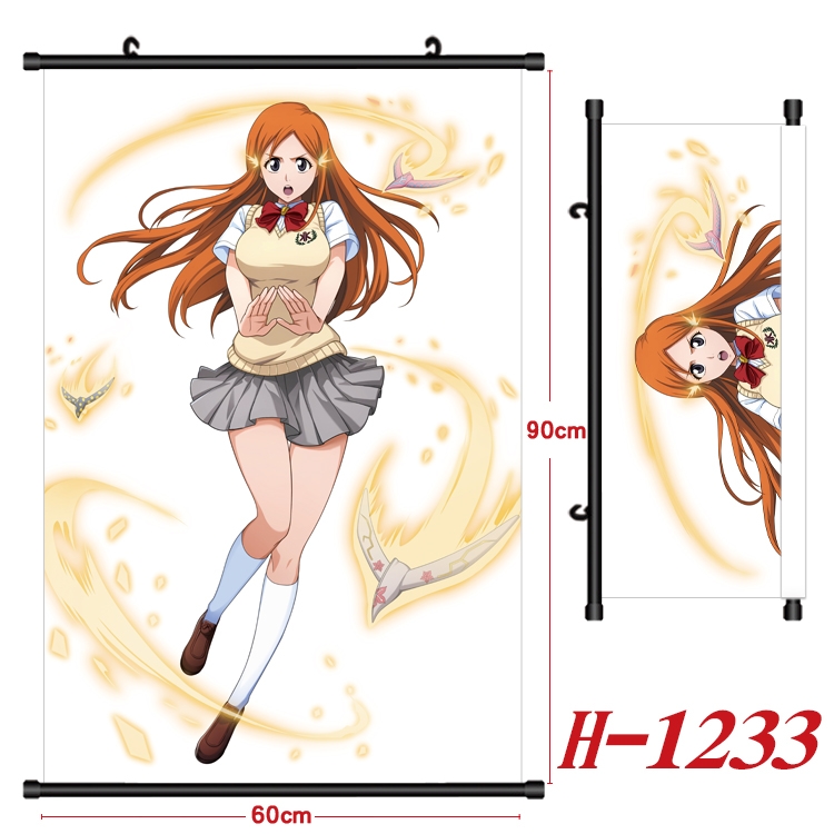 Bleach Anime Black Plastic Rod Canvas Painting 60X90CM H1233