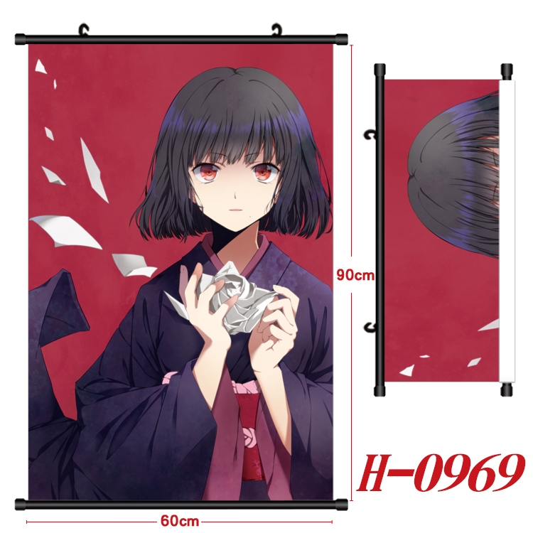 HunterXHunter Anime Black Plastic Rod Canvas Painting 60X90CM H0969