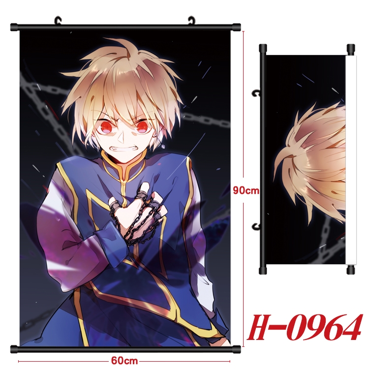 HunterXHunter Anime Black Plastic Rod Canvas Painting 60X90CM H0964