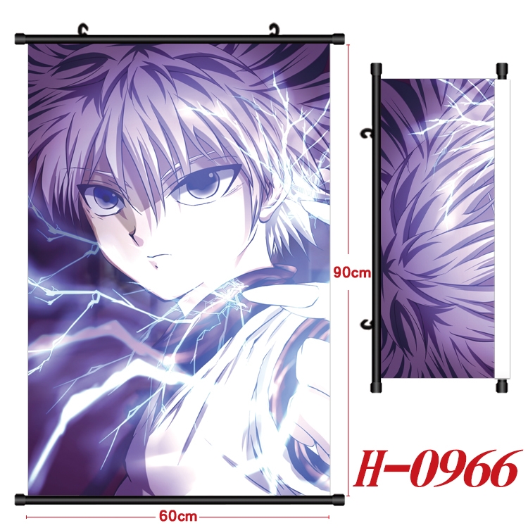 HunterXHunter Anime Black Plastic Rod Canvas Painting 60X90CM H0966