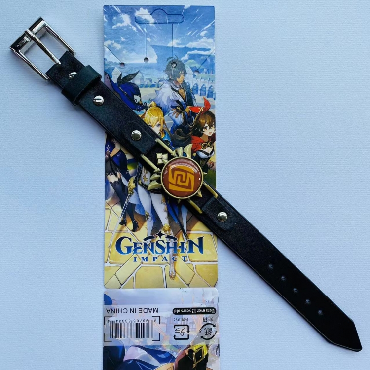 Genshin Impact Anime peripheral Bracelet Leather Bracelet price for 5 pcs