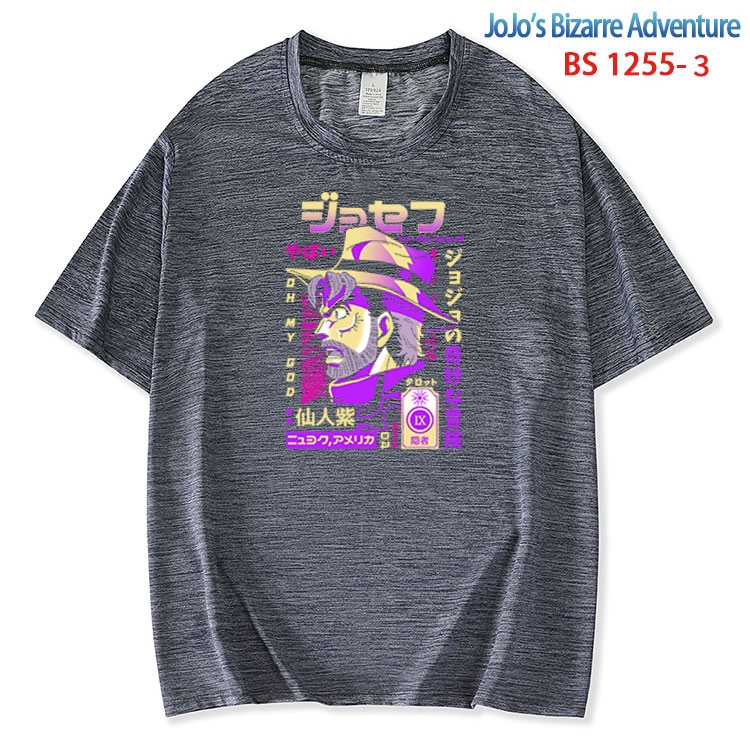 JoJos Bizarre Adventure ice silk cotton loose and comfortable T-shirt from XS to 5XL  BS-1255-3