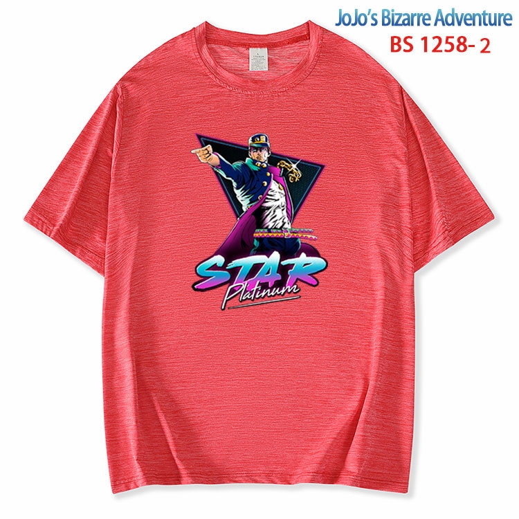 JoJos Bizarre Adventure ice silk cotton loose and comfortable T-shirt from XS to 5XL  BS-1258-2
