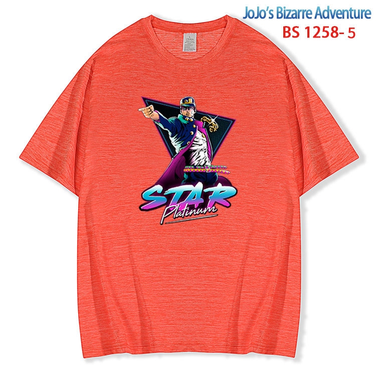 JoJos Bizarre Adventure ice silk cotton loose and comfortable T-shirt from XS to 5XL  BS-1258-5