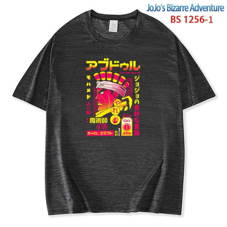 JoJos Bizarre Adventure ice silk cotton loose and comfortable T-shirt from XS to 5XL  BS-1256-1