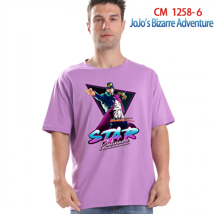 JoJos Bizarre Adventure Printed short-sleeved cotton T-shirt from S to 4XL CM-1258-6