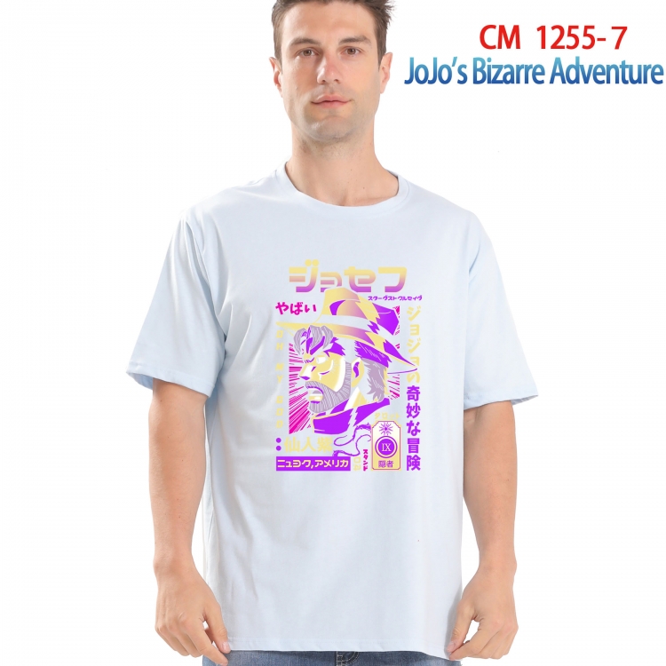 JoJos Bizarre Adventure Printed short-sleeved cotton T-shirt from S to 4XL  CM-1255-7
