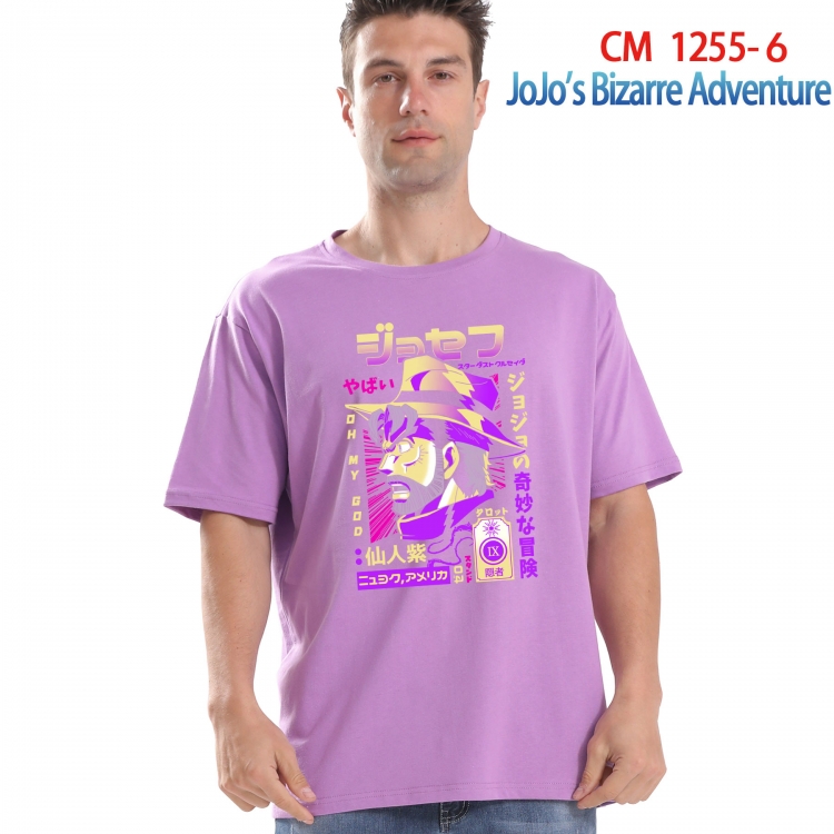 JoJos Bizarre Adventure Printed short-sleeved cotton T-shirt from S to 4XL CM-1255-6