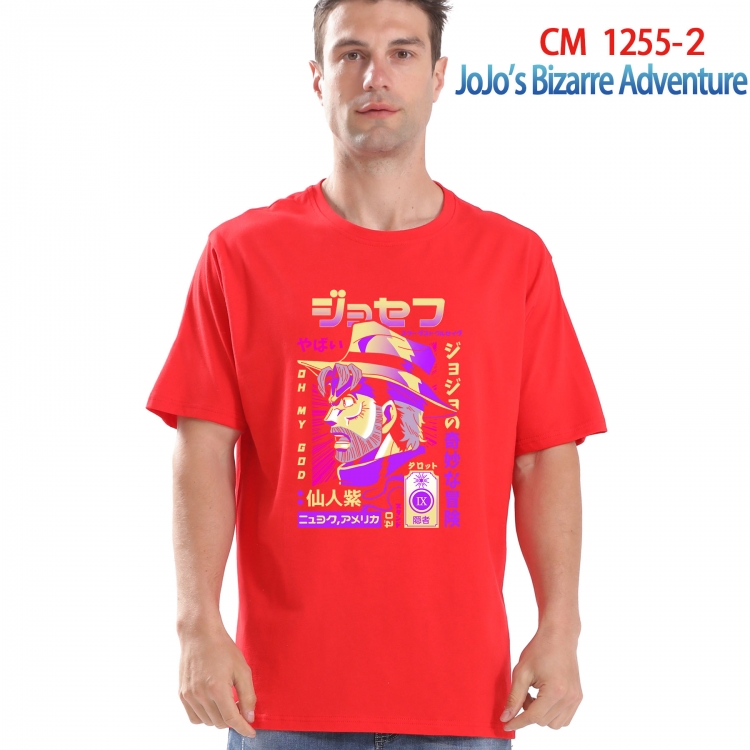 JoJos Bizarre Adventure Printed short-sleeved cotton T-shirt from S to 4XL  CM-1255-2