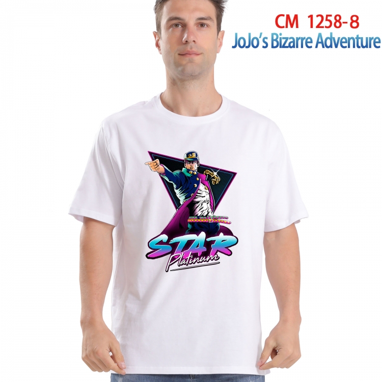 JoJos Bizarre Adventure Printed short-sleeved cotton T-shirt from S to 4XL  CM-1258-8