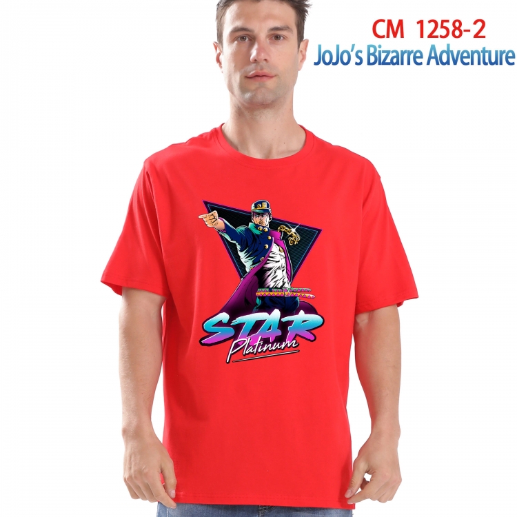 JoJos Bizarre Adventure Printed short-sleeved cotton T-shirt from S to 4XL  CM-1258-2