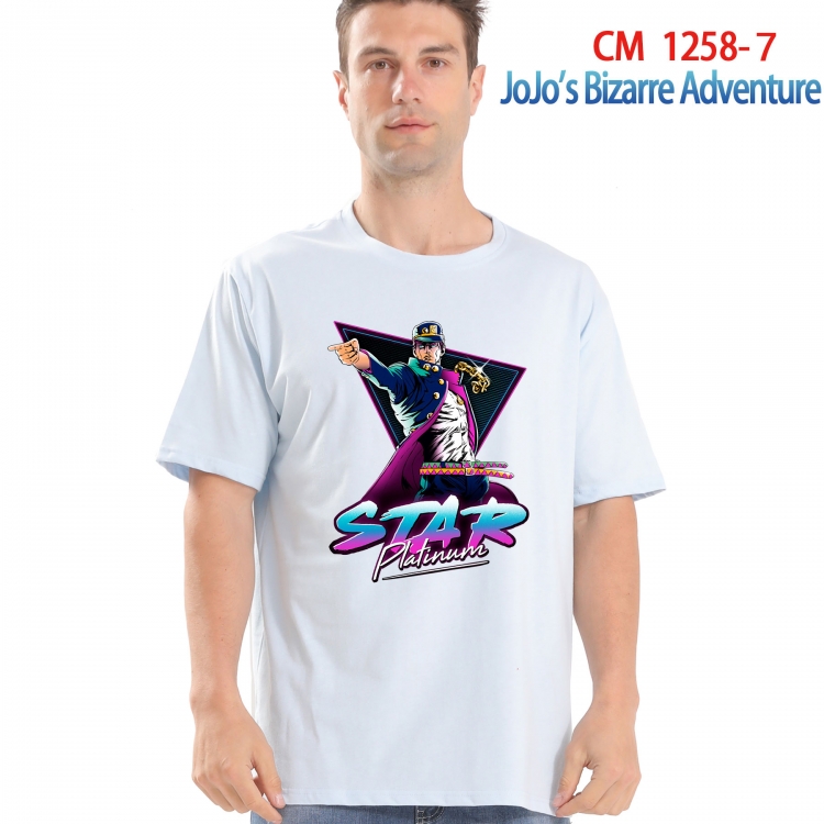 JoJos Bizarre Adventure Printed short-sleeved cotton T-shirt from S to 4XL CM-1258-7