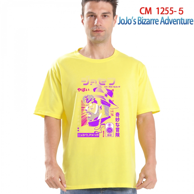 JoJos Bizarre Adventure Printed short-sleeved cotton T-shirt from S to 4XL  CM-1255-5