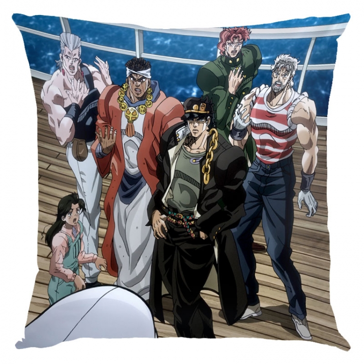 JoJos Bizarre Adventure  Anime square full-color pillow cushion 45X45CM NO FILLING  J1-208