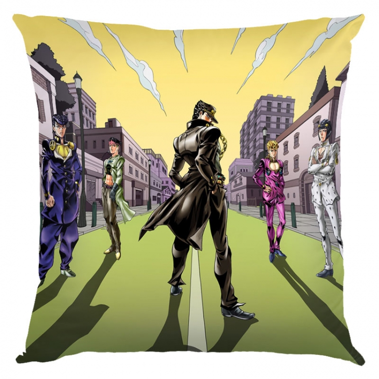 JoJos Bizarre Adventure  Anime square full-color pillow cushion 45X45CM NO FILLING  J1-198