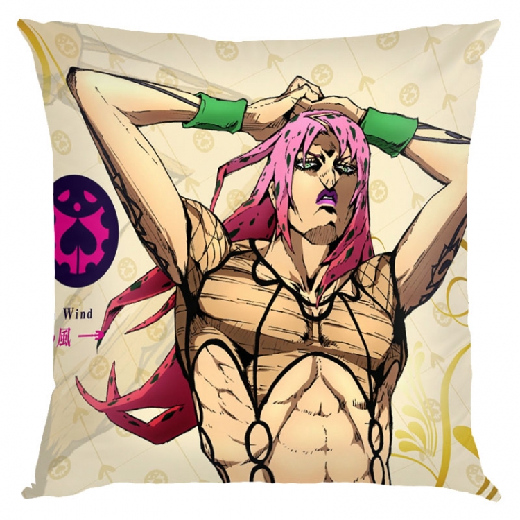 JoJos Bizarre Adventure  Anime square full-color pillow cushion 45X45CM NO FILLING  J1-239