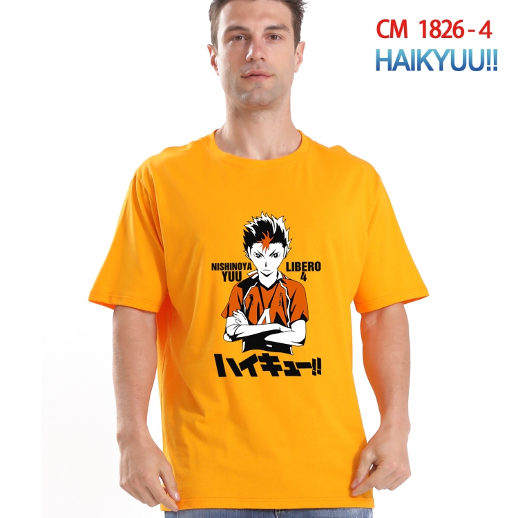 Haikyuu!! Printed short-sleeved cotton T-shirt from S to 4XL CM-1826-4
