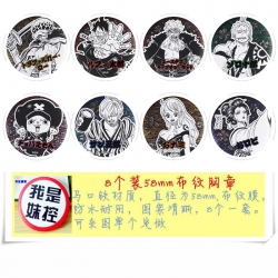 One Piece Anime round Badge cl...