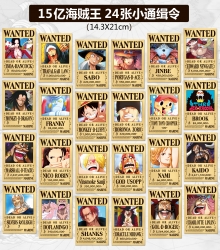 One Piece 24 Wanted Embossed P...