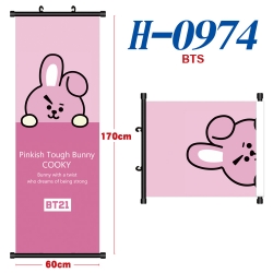 BTS Black plastic rod cloth ha...