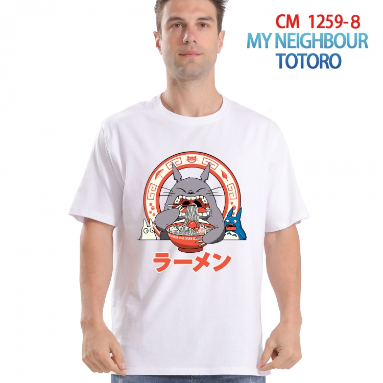 TOTORO Printed short-sleeved cotton T-shirt from S to 4XL CM-1259-8