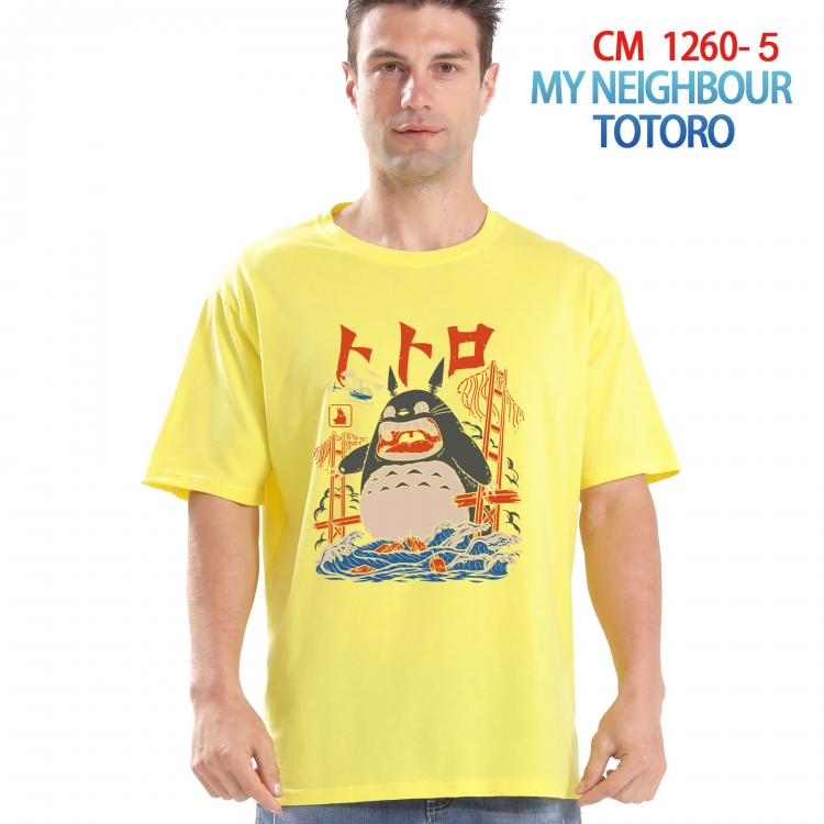 TOTORO Printed short-sleeved cotton T-shirt from S to 4XL CM-1260-5