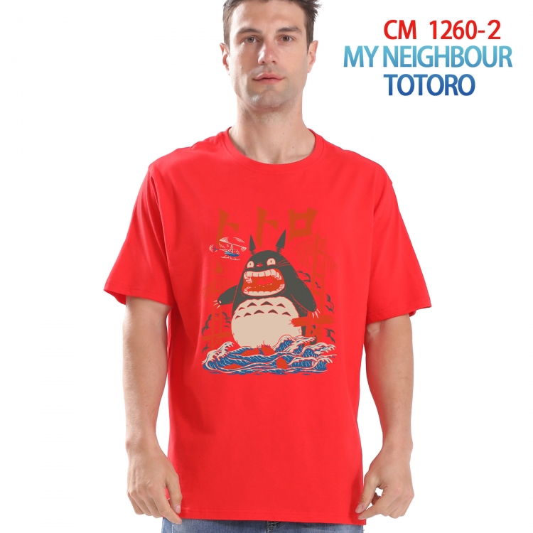 TOTORO Printed short-sleeved cotton T-shirt from S to 4XL CM-1260-2