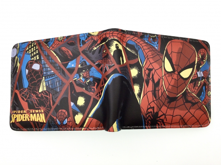 Spiderman two fold  Short wallet 11X9.5CM