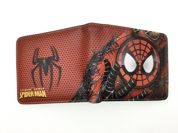 Spiderman two fold  Short wallet 11X9.5CM