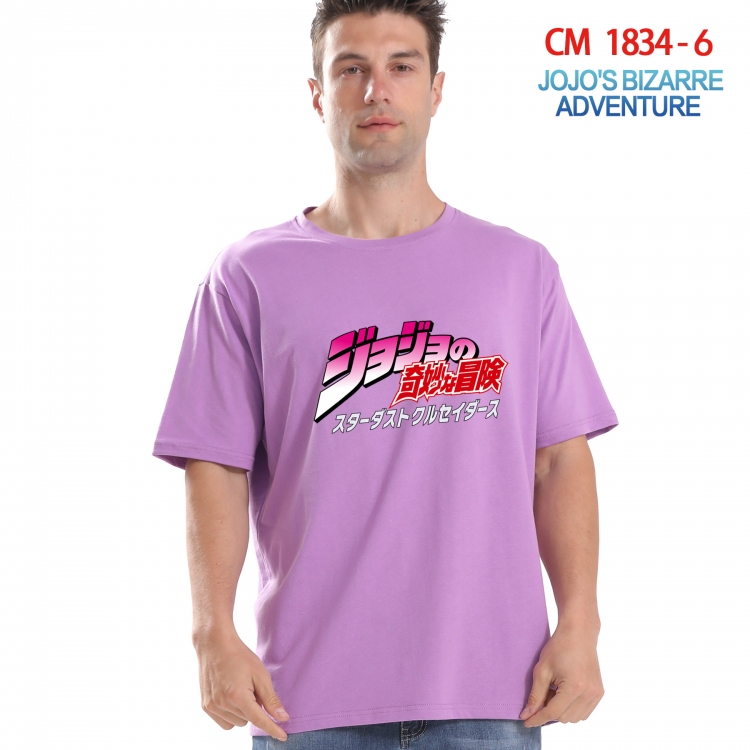 JoJos Bizarre Adventure Printed short-sleeved cotton T-shirt from S to 4XL CM-1834-6