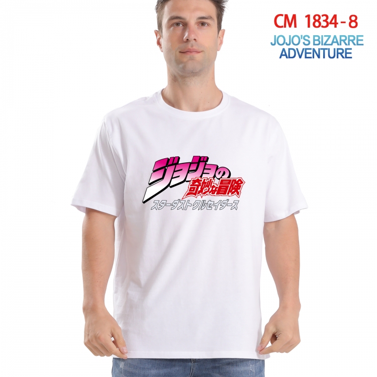 JoJos Bizarre Adventure Printed short-sleeved cotton T-shirt from S to 4XL  CM-1834-8