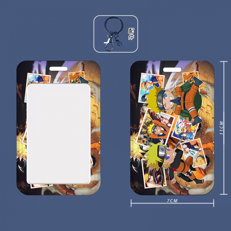 Naruto 3D embossed hard shell card holder badge keychain price for 5 pcs